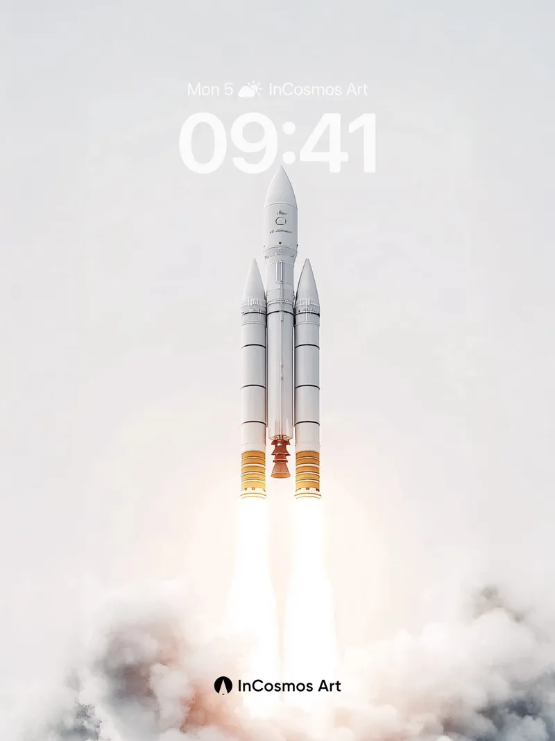 Ascendant Flame Wallpaper with Celestial Lift