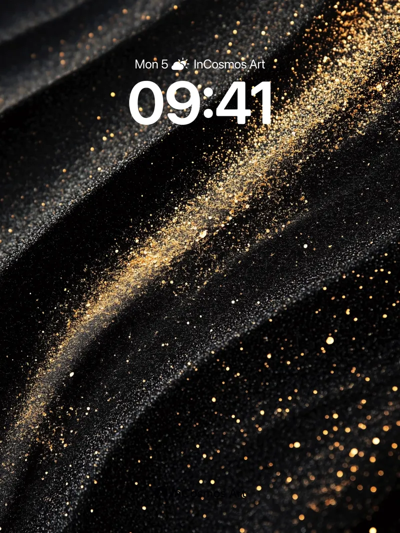 Luxury Gold Dust Wallpaper with Velvet Flow