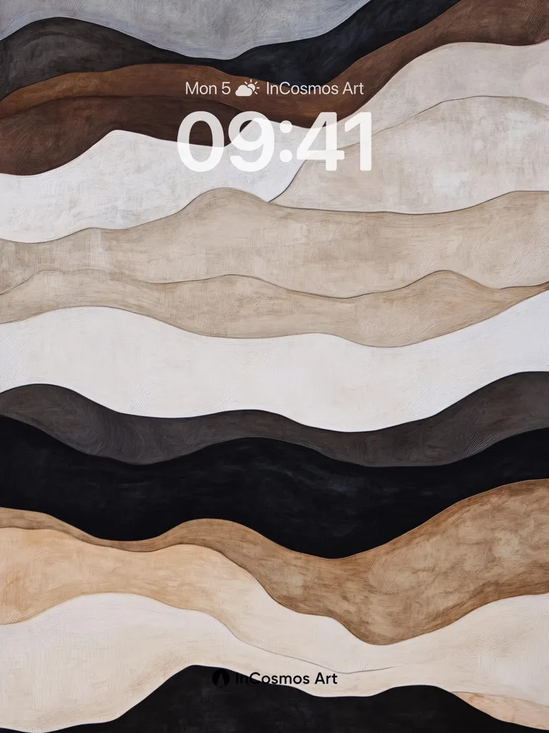 Earthy Pulse Wallpaper with Woven Depth