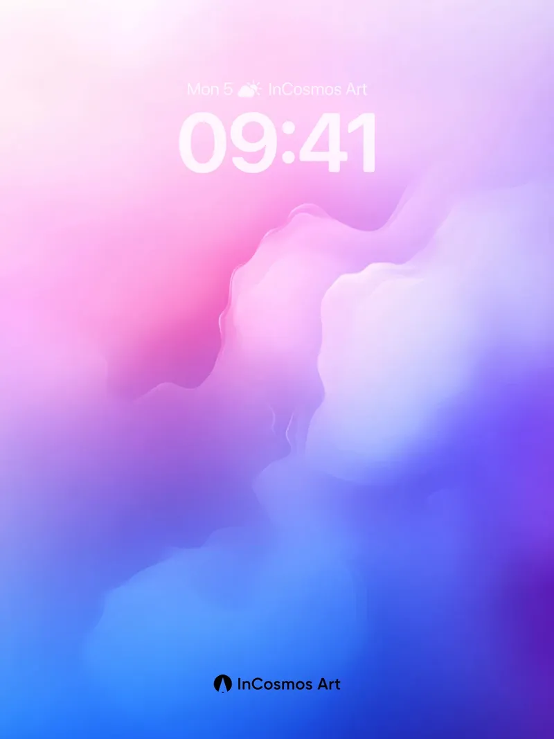 Ethereal Haze Wallpaper with Floating Light Veils