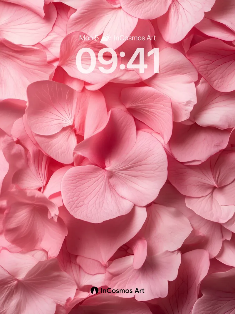 Velvet Petal Wallpaper with Soft Light Drift