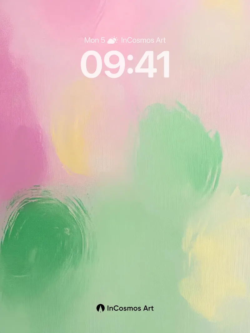 Soft Hush Abstract Wallpaper with Pastel Breath