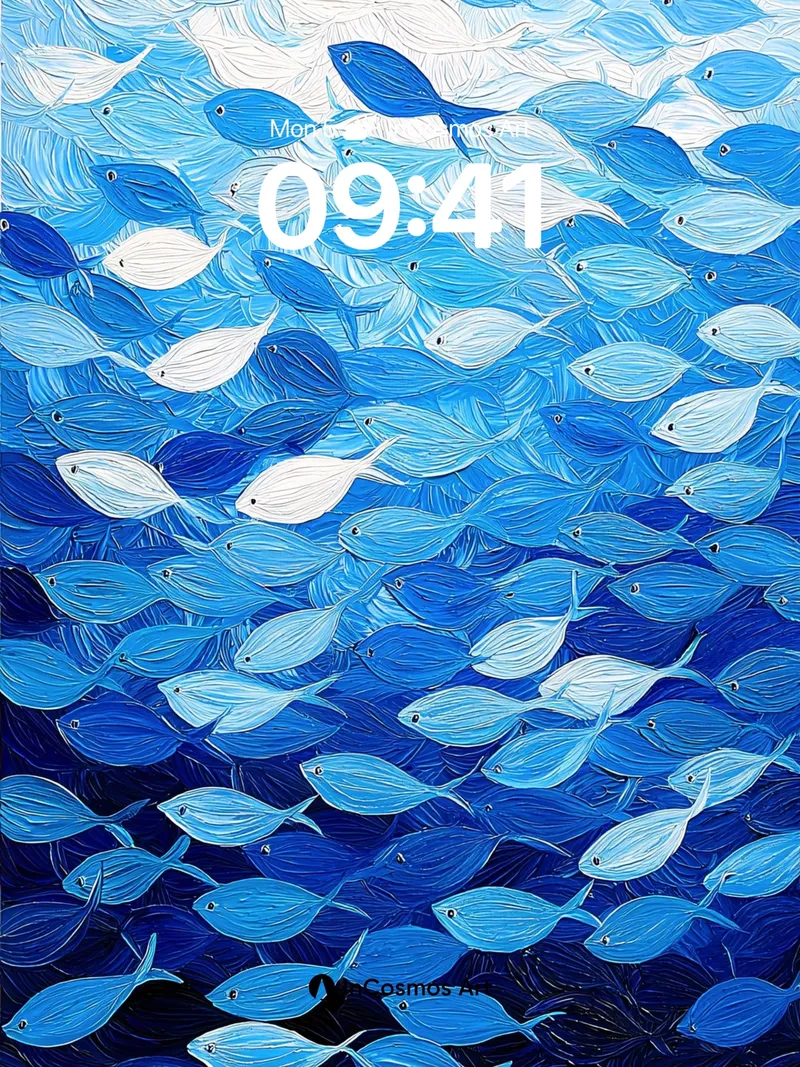 Ocean Breath Wallpaper with Shifting Depths