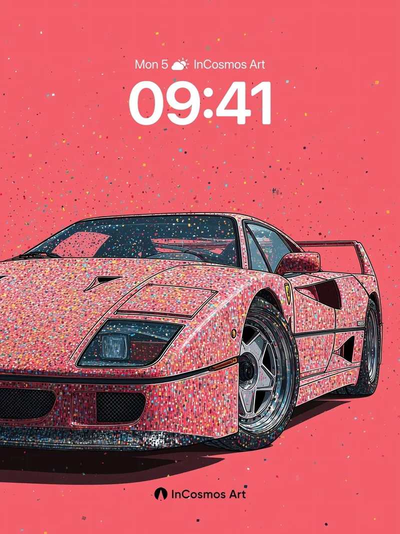 Confetti Mirage Wallpaper with Ferrari Soul