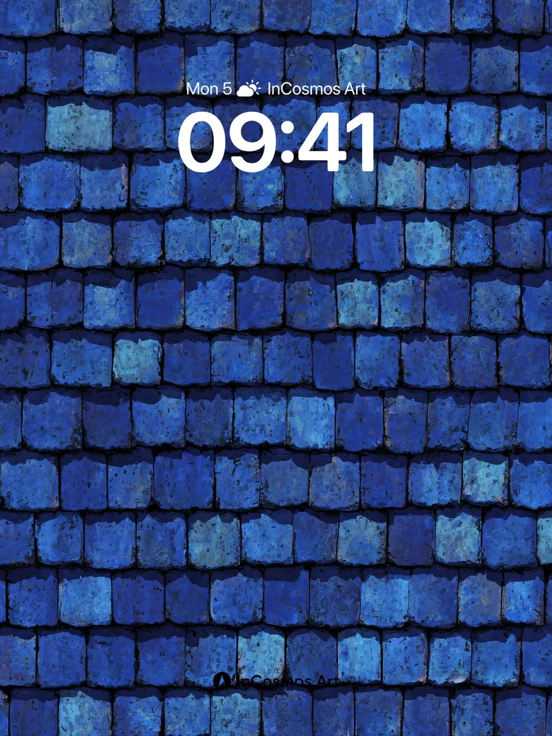 Midnight Tile Wallpaper with Whispering Shingles