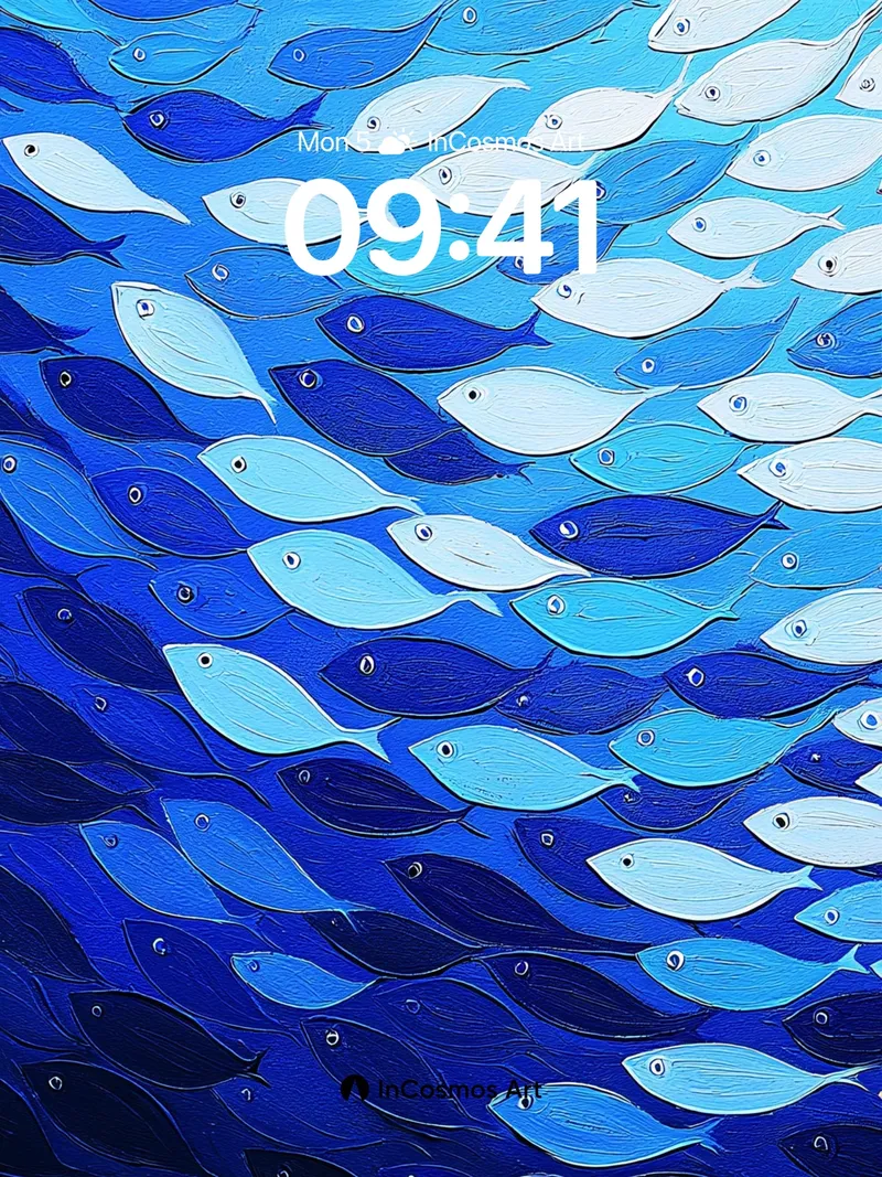 Oceanic Pulse Wallpaper with Living Depths