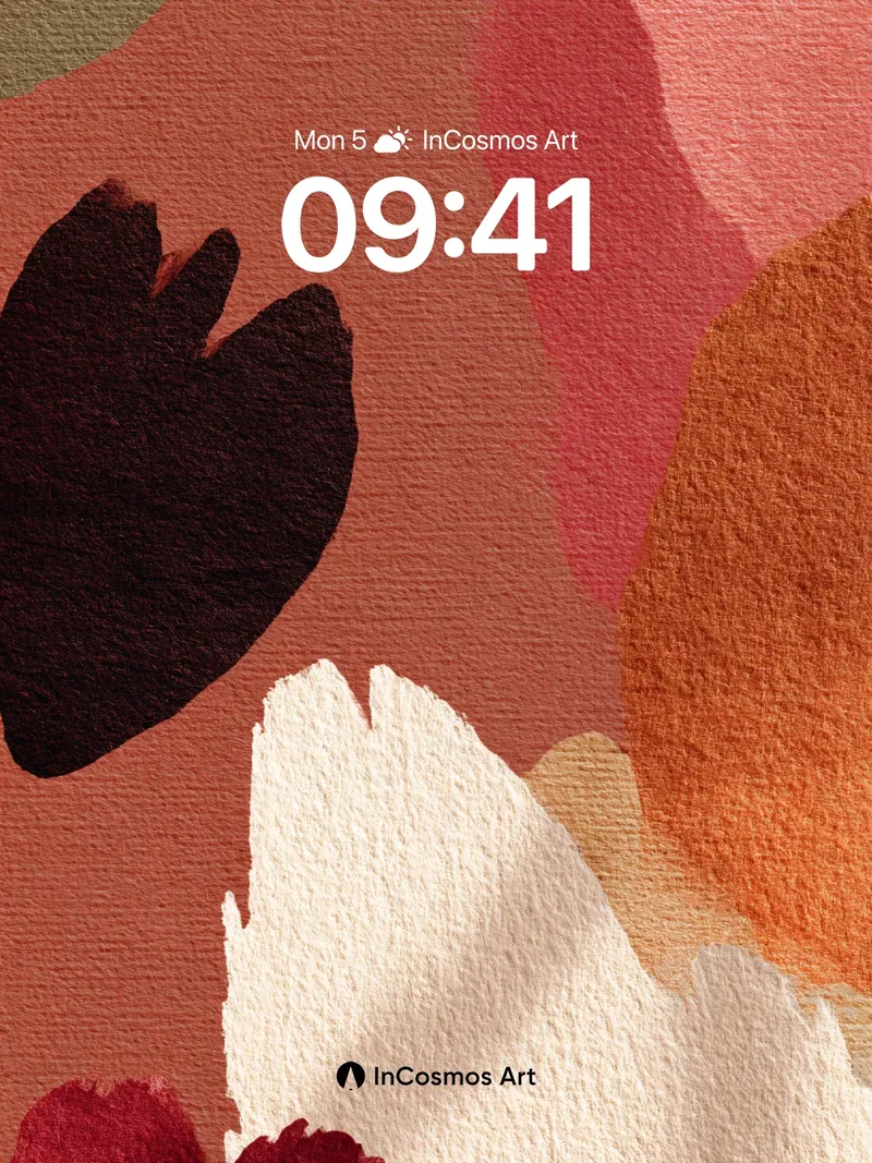 Earthy Hush Wallpaper with Textured Blooms