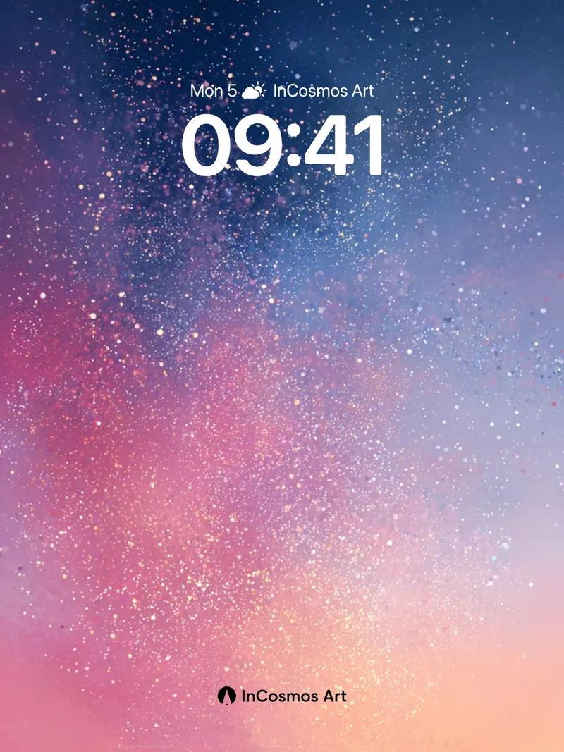 Stellar Veil Wallpaper with Cosmic Dust