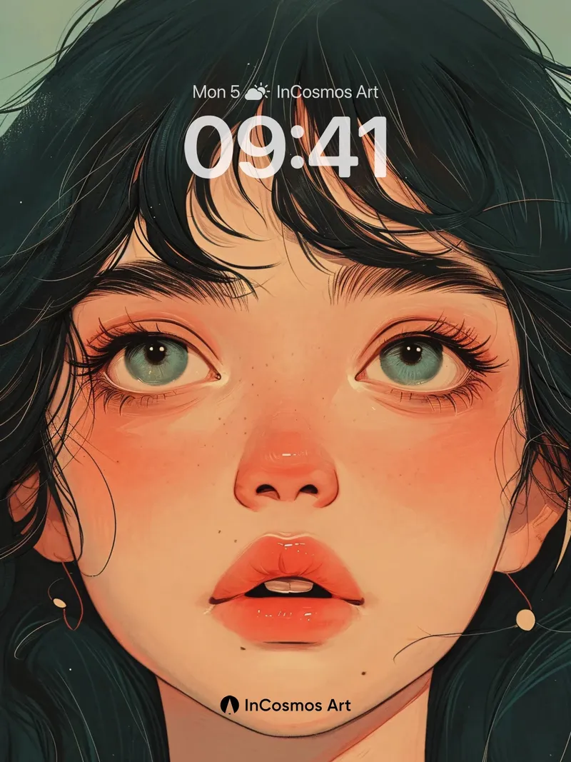 Gentle Hush Wallpaper with Soft Light Trails