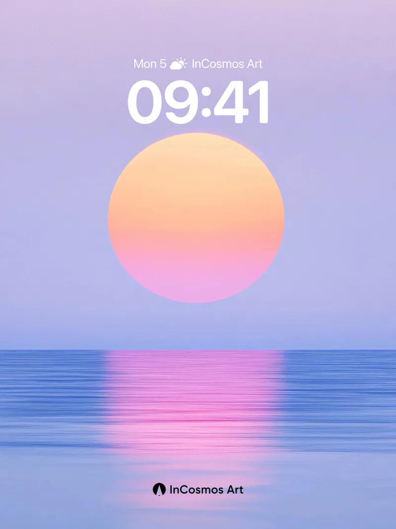 Serenity Sphere Wallpaper with Ocean Reflection