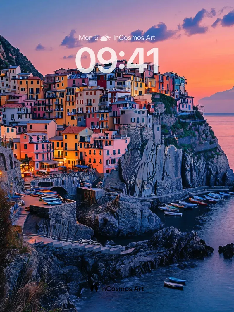 Crimson Cliffs Wallpaper with Living Light