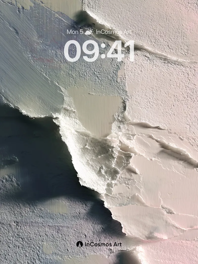 Frozen Fracture Wallpaper with Ethereal Light