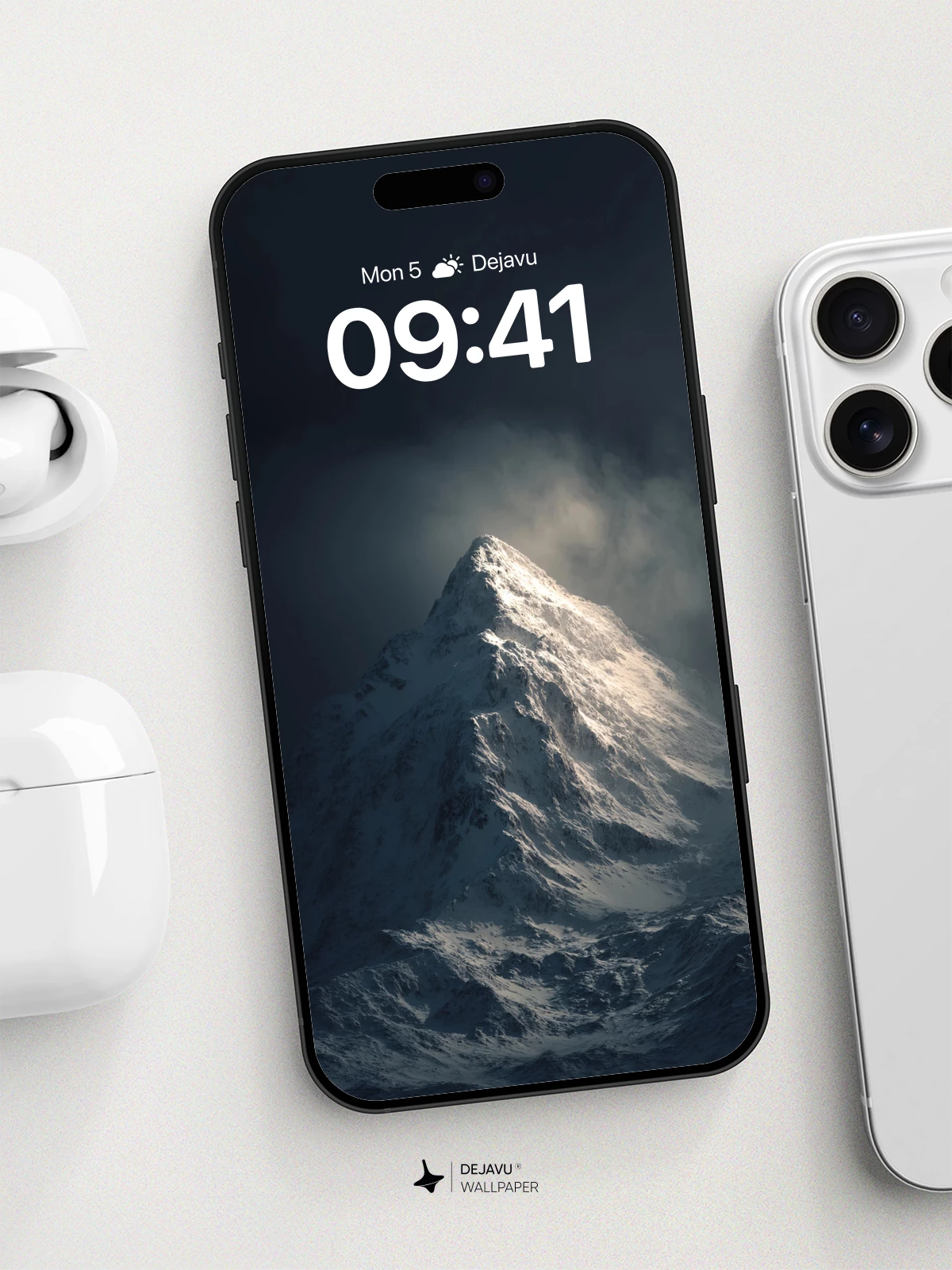 Majestic Snow-Capped Peak Wallpaper 8K for iPhone and Android