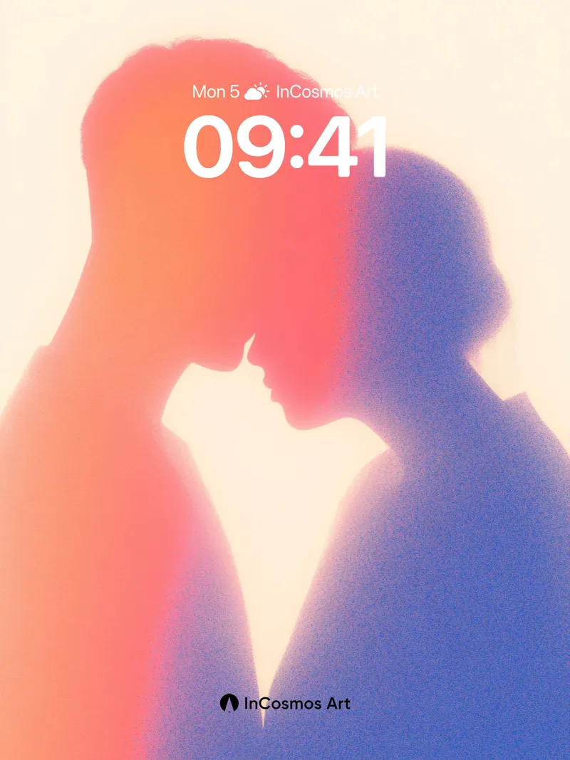 Silhouetted Whisper Wallpaper with Dual Hues