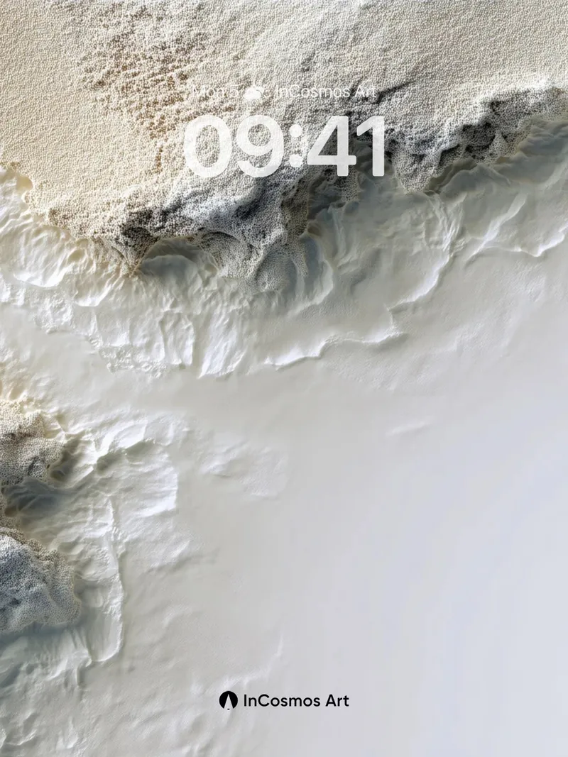 Serenity Crust Wallpaper with Frozen Light