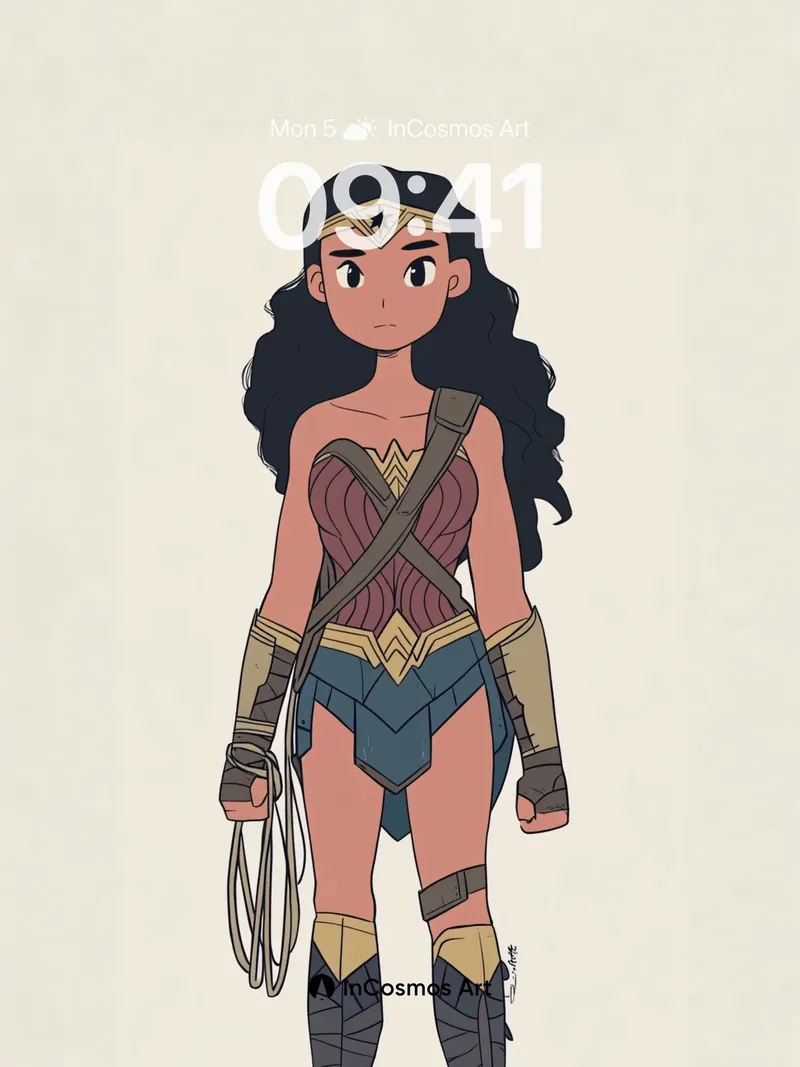 Courageous Warrior Wallpaper with Golden Crest