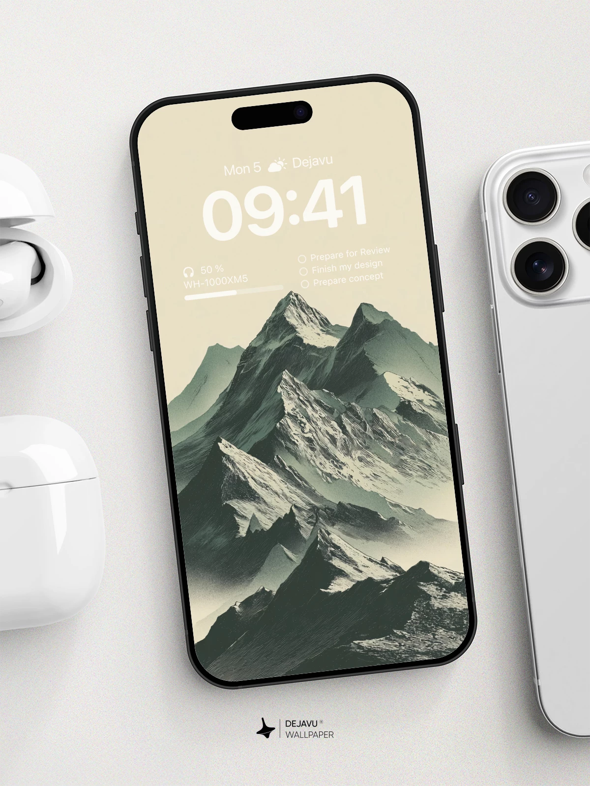 Majestic Mountain Peaks Wallpaper 8K for iPhone and Android