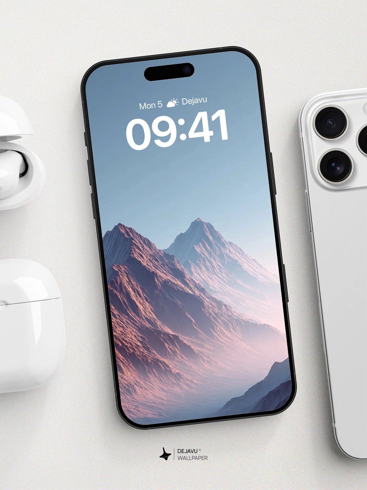 Majestic Mountain Peaks Wallpaper 8K for iPhone and Android