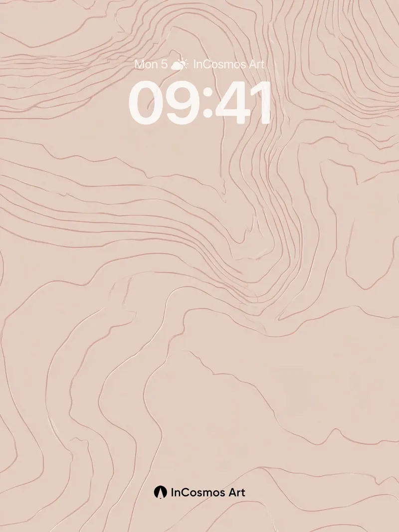 Silent Contour Wallpaper with Whispering Lines