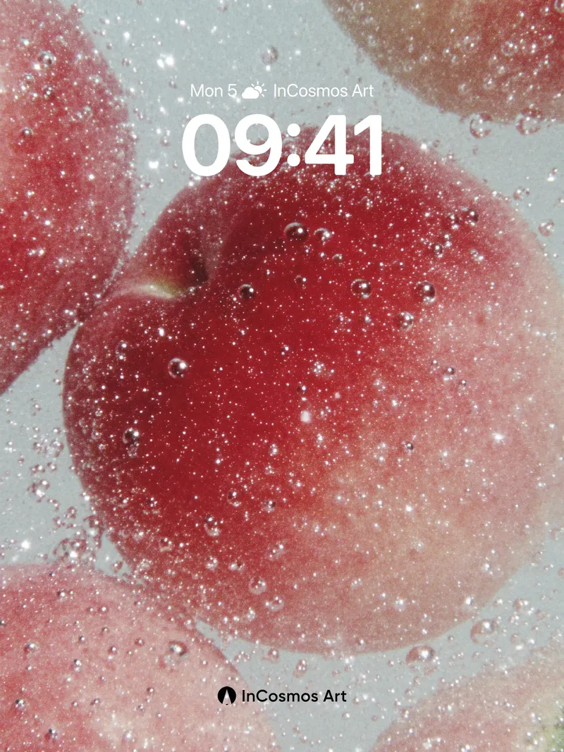 Bubbled Fruit Wallpaper with Sparkling Skin