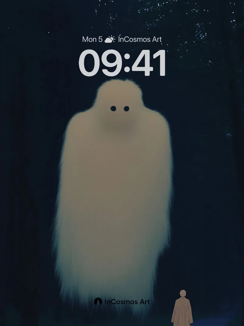 Whispering Fog Wallpaper with Silent Watcher