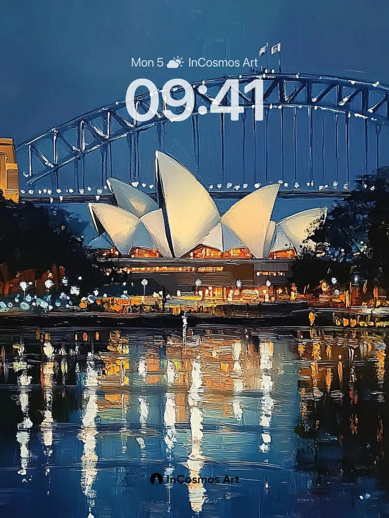 Nocturnal Symphony Wallpaper with Reflective Depths