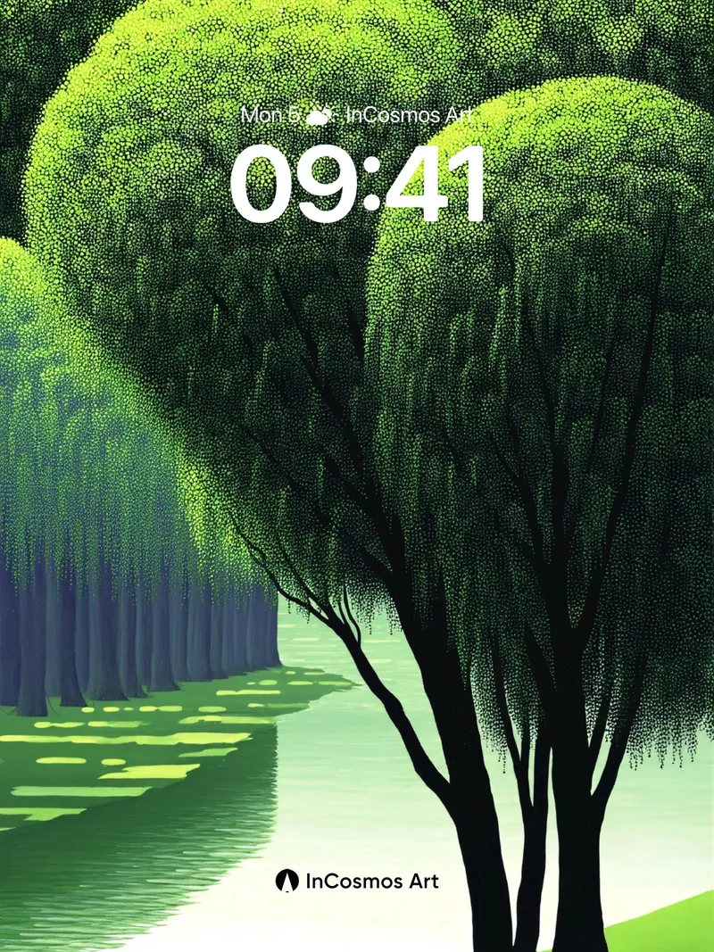 Whispering Canopy Wallpaper with Shadowed Solitude