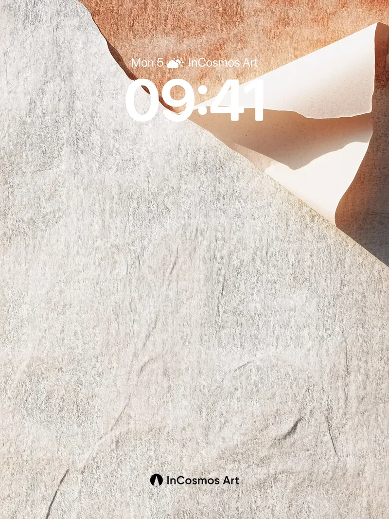 Sunlit Fold Wallpaper with Crisp Edges