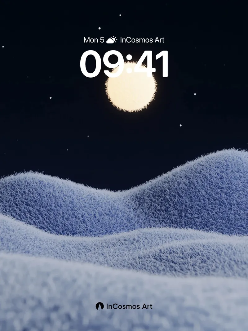 Lunar Velvet Wallpaper with Starlit Hush