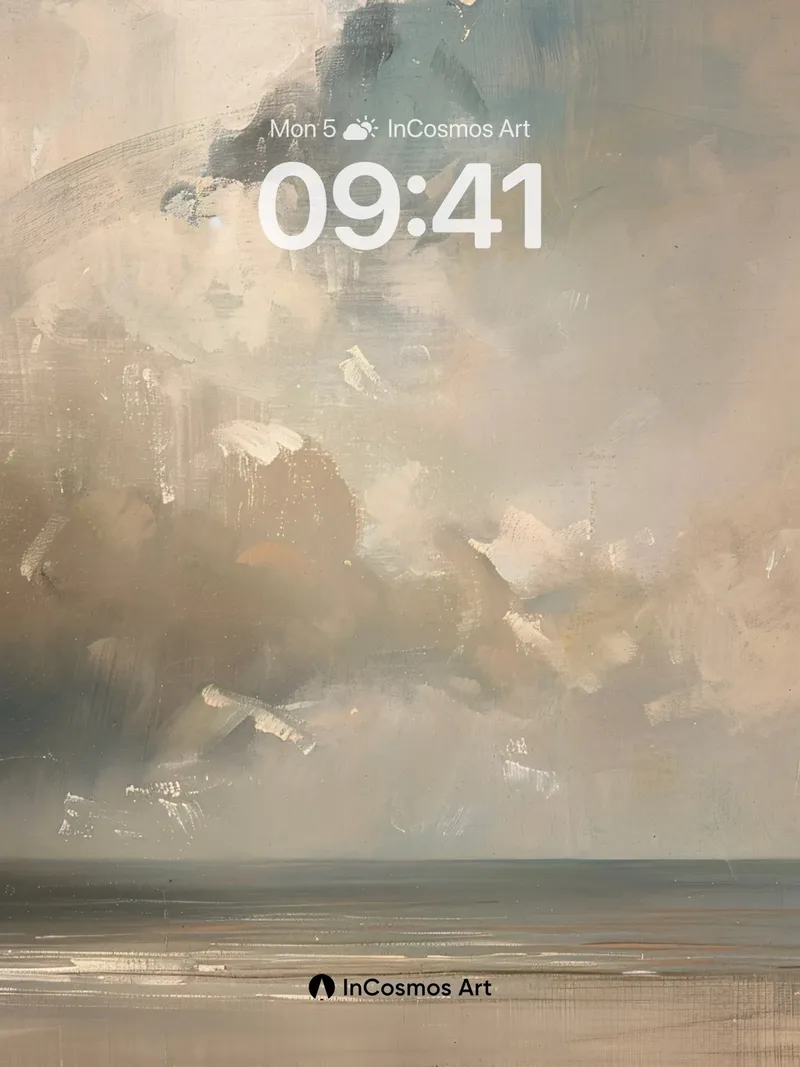 Storm-Whispered Coast Wallpaper with Cloud Drift