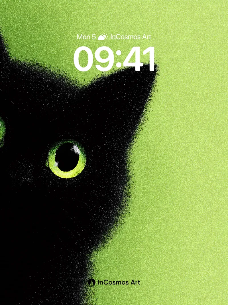 Luminous Gaze Wallpaper with Velvet Shadows