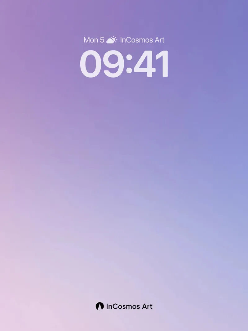 Serene Gradient Wallpaper with Soft Light Flow