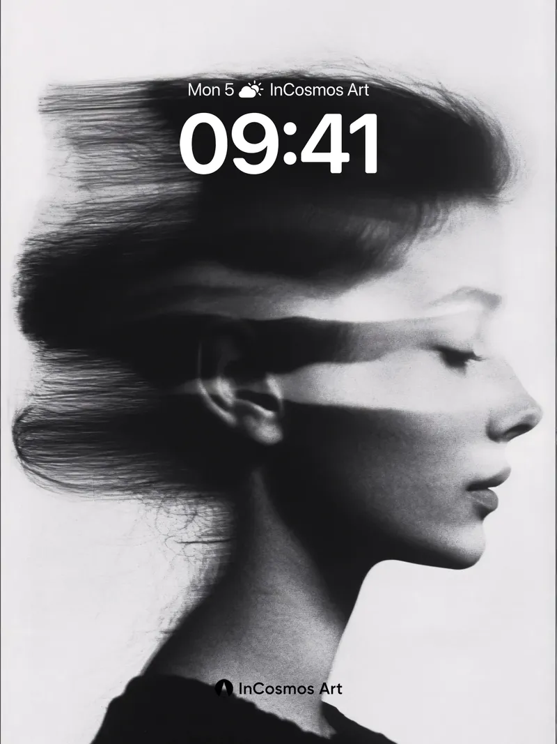 Silent Motion Wallpaper with Hair Like Wind