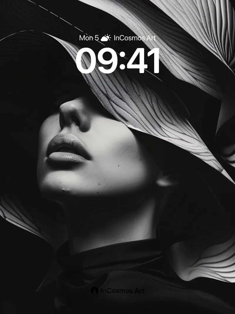 Shadowed Grace Wallpaper with Sculpted Light