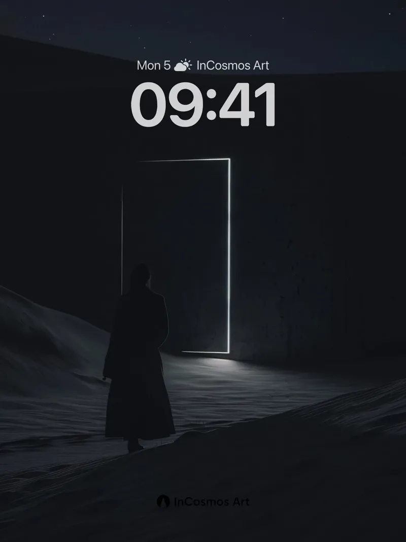 Silent Threshold Wallpaper with Neon Edge