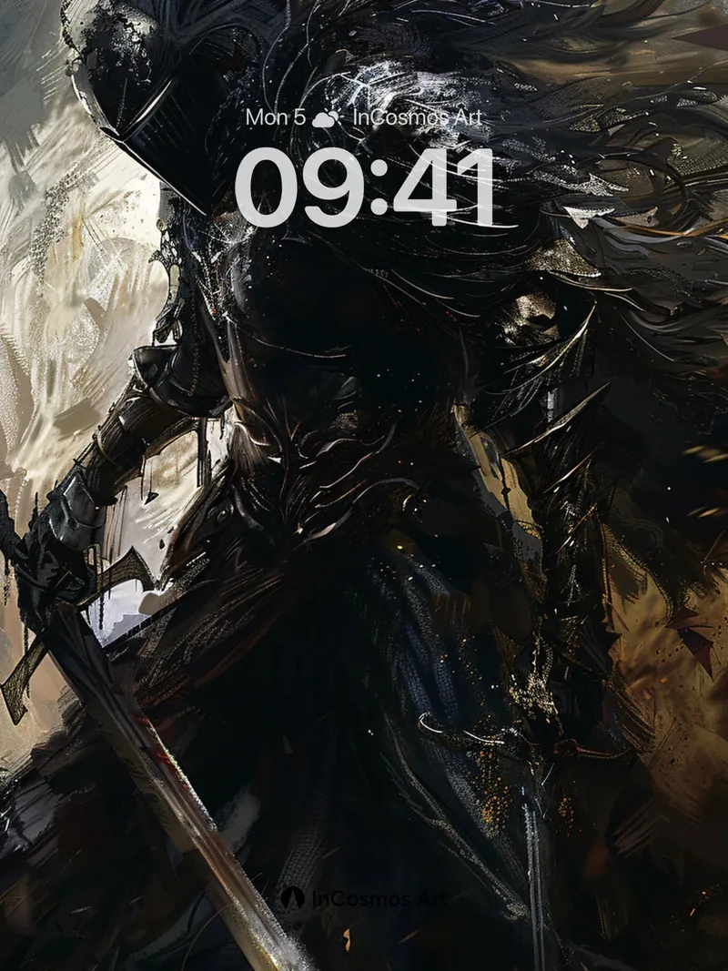 Shadowed Blade Wallpaper with Whispers of Iron