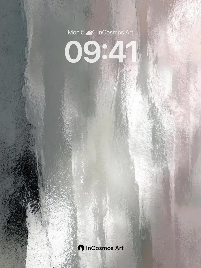 Silken Frost Wallpaper with Ethereal Light Veils