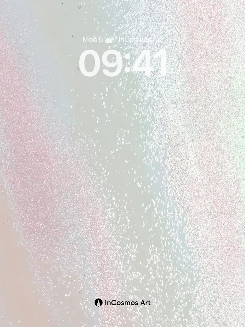 Ethereal Haze Wallpaper with Floating Particles