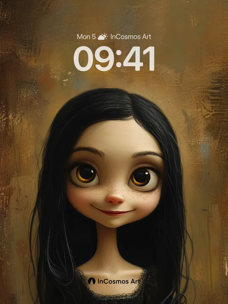 Whispering Eyes Wallpaper with Velvet Shadows
