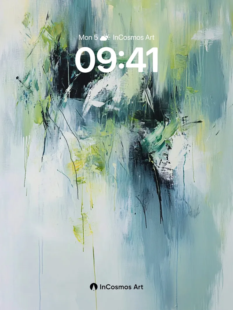 Whispering Canopy Wallpaper with Dripping Light