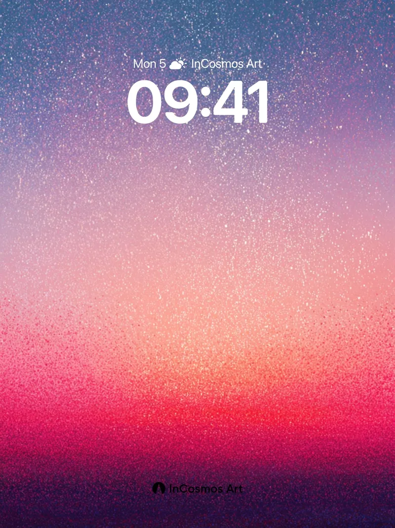 Cosmic Hush Wallpaper with Starlight Veil