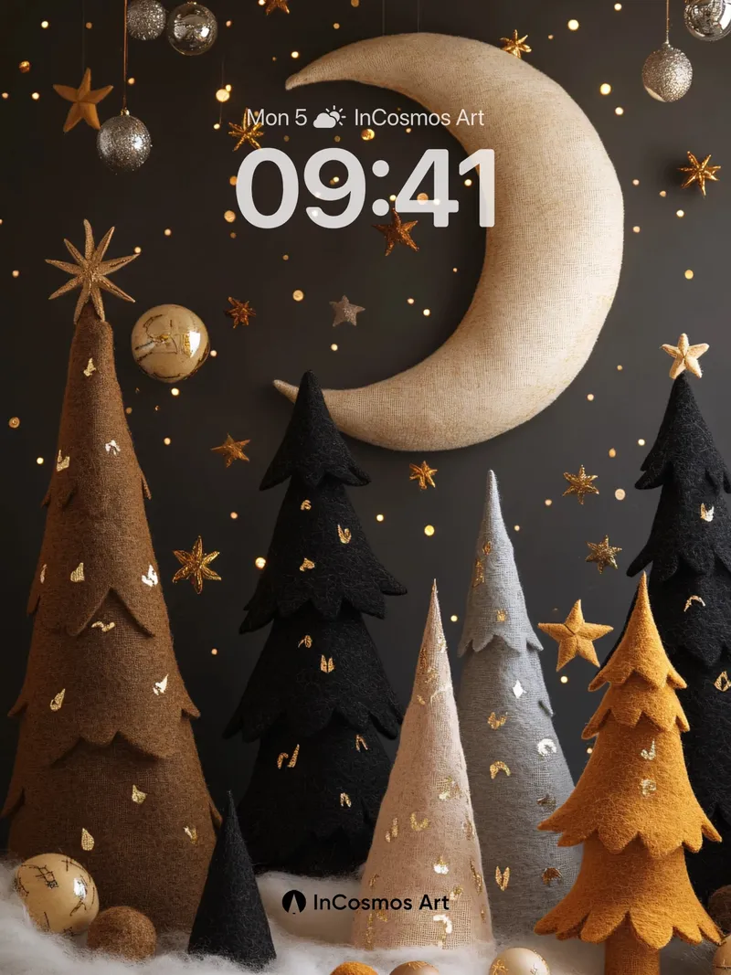 Midnight Forest Wallpaper with Moonlit Whispers