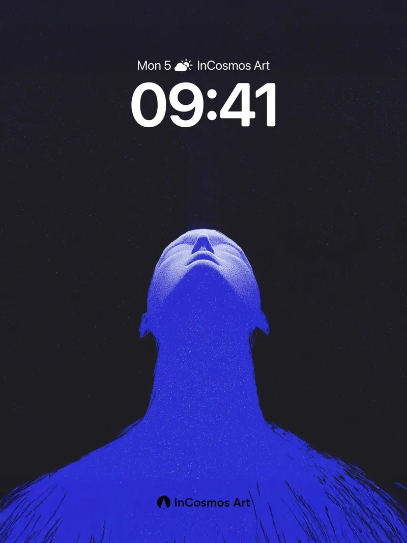 Klein Blue Reverie Wallpaper with Cosmic Breath