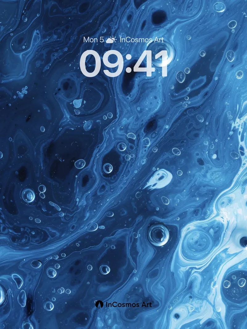 Deep Currents Wallpaper with Liquid Light