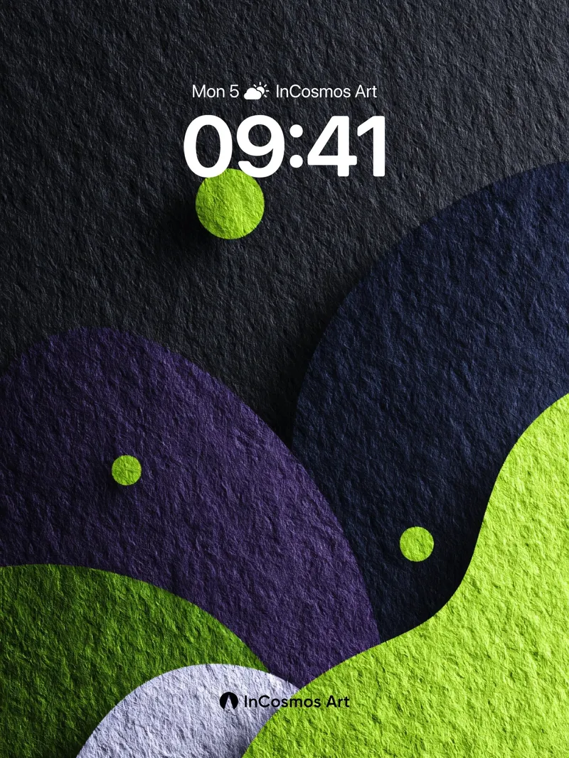 Luminous Wave Wallpaper with Textured Depths