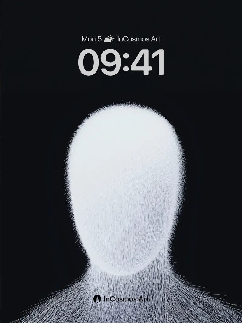Silent Furred Light Wallpaper with Ghostly Presence