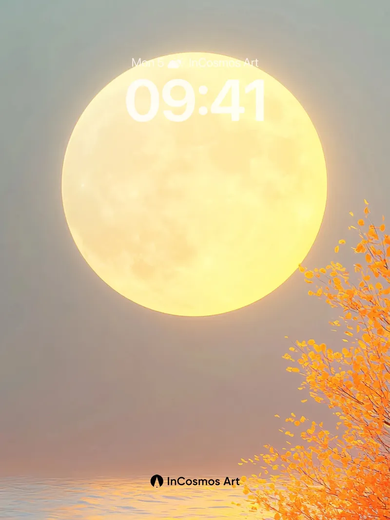 Golden Solace Wallpaper with Autumn Whispers