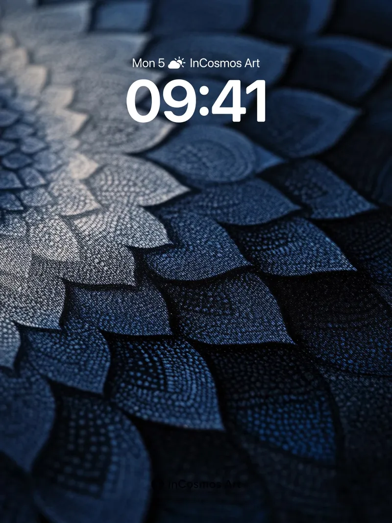 Midnight Feather Wallpaper with Whispering Light
