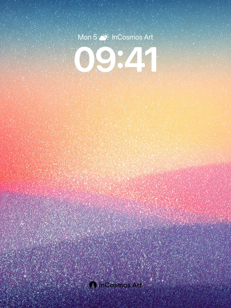 Stardust Horizon Wallpaper with Ethereal Glow