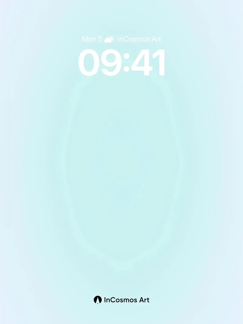 Serene Gradient Wallpaper with Ethereal Hues